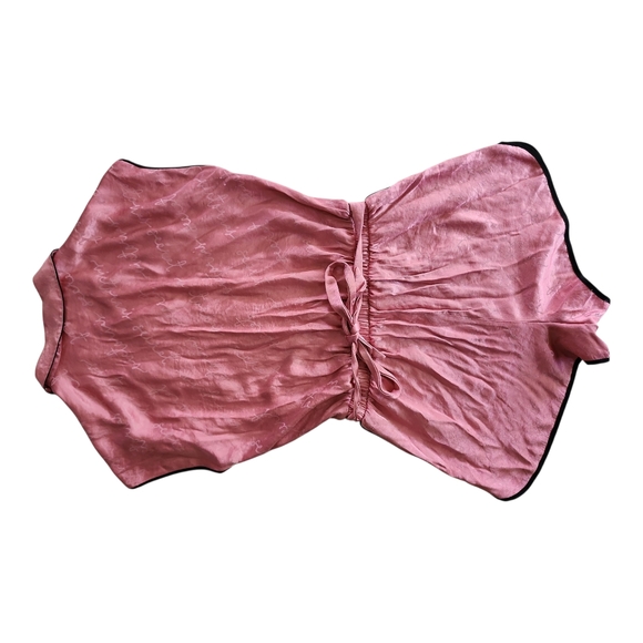 Victoria’s Secret Pink Satin Pajama Romper Size Small - Picture 3 of 9